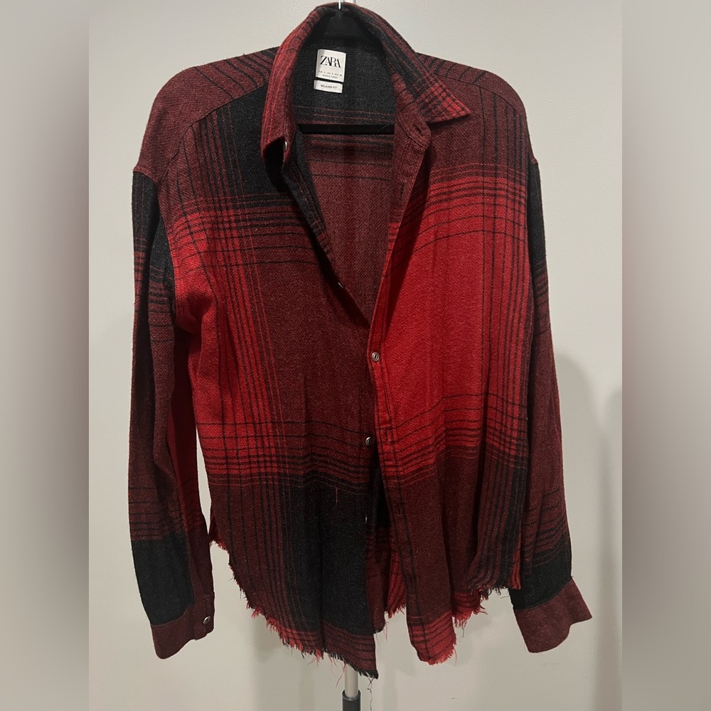 Zara flannel size small